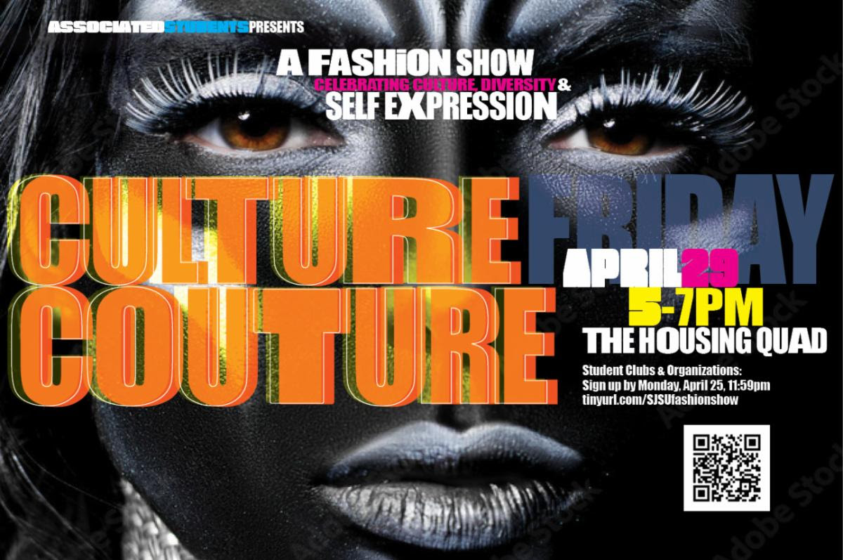 Culture Couture event, April 29 from 5 to 7 p.m. in the Housing Quad
